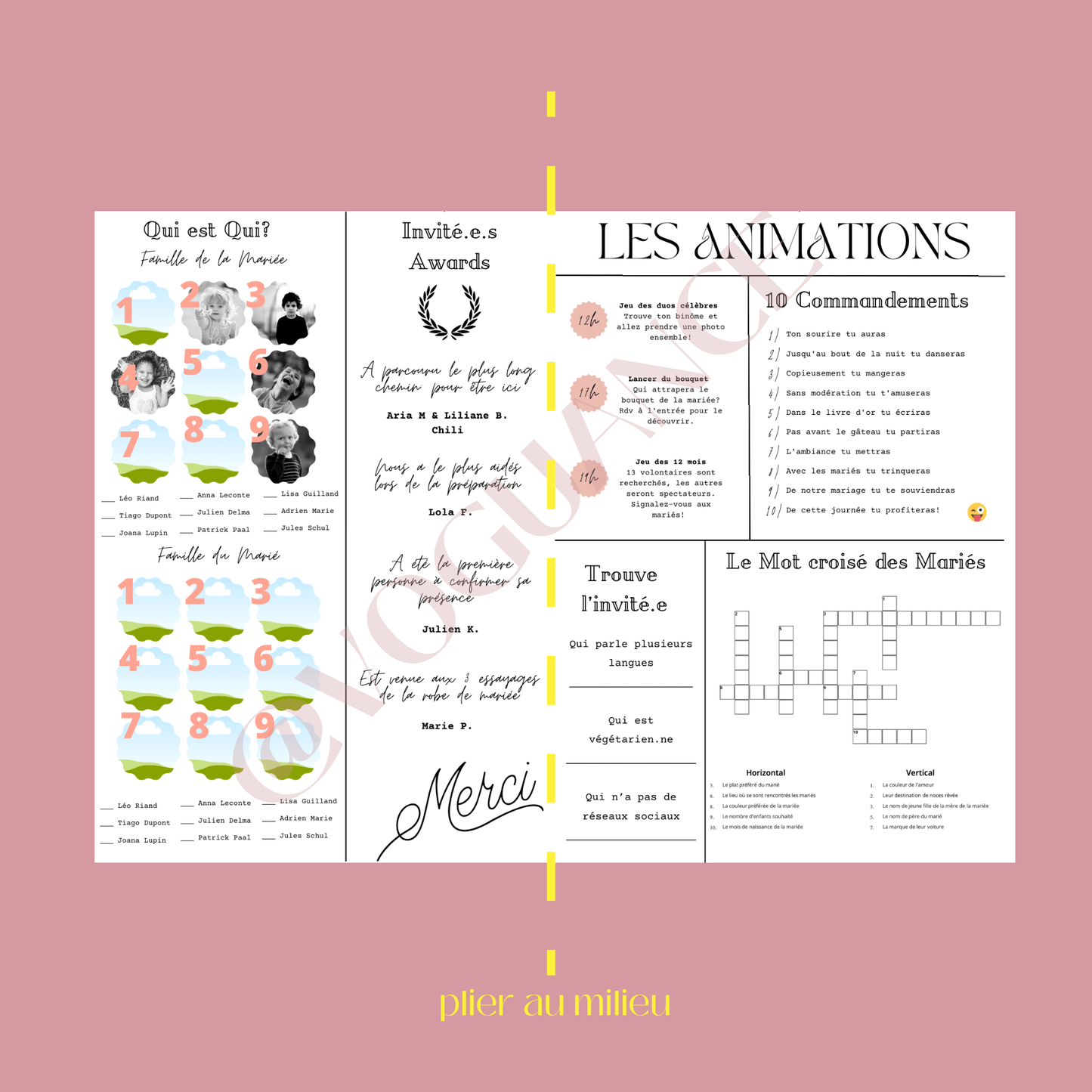Gazette des Mariés à imprimer format A3, 8 planches à personnaliser - 2025 - Premium Magazine de voguance - Seulement €49.99! J'achète maintenant voguance