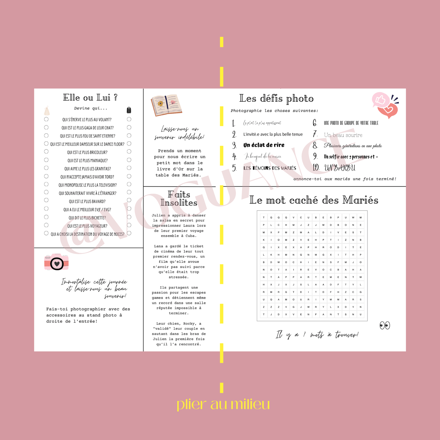 Gazette des Mariés à imprimer format A3, 8 planches à personnaliser - 2025 - Premium Magazine de voguance - Seulement €49.99! J'achète maintenant voguance