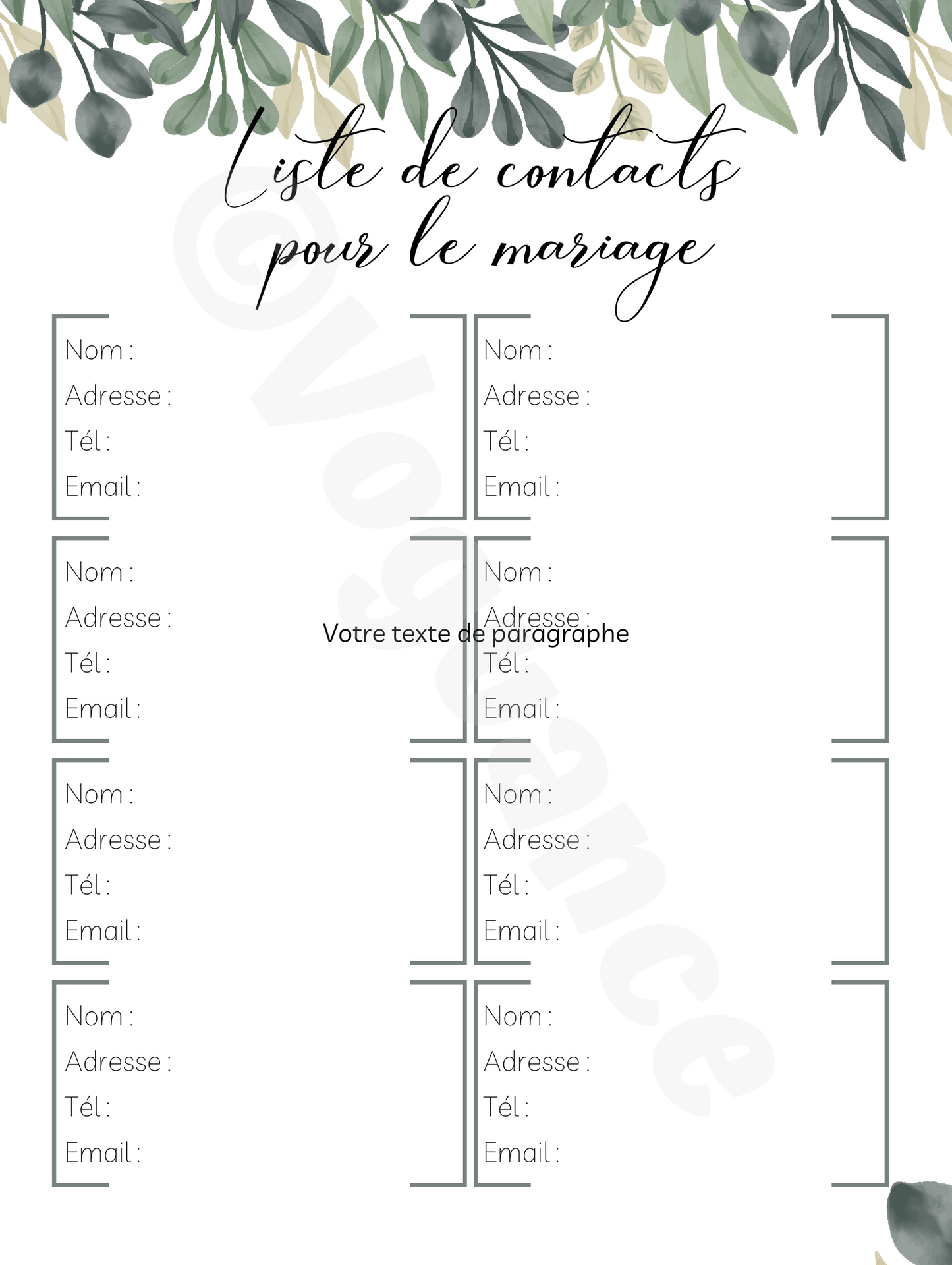 Guide de Préparation Mariage A4, 46 pages PDF imprimable - Premium Magazine de voguance - Seulement €14.99! J'achète maintenant voguance