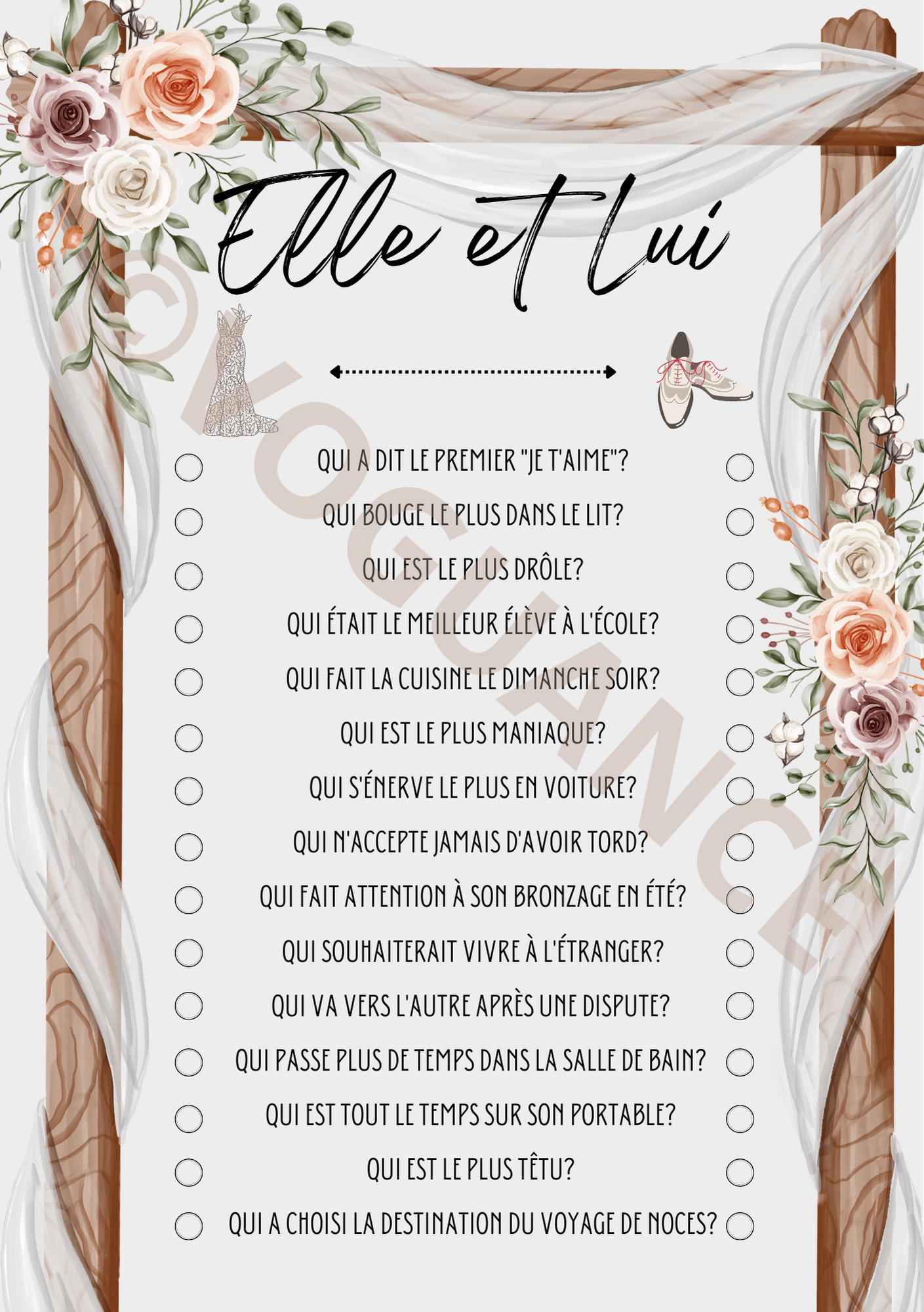 Animation Elle & Lui : Jeux Personnalisés pour Égayer Votre Mariage Mémorabl - Premium Magazine de voguance - Seulement €6.90! J'achète maintenant voguance