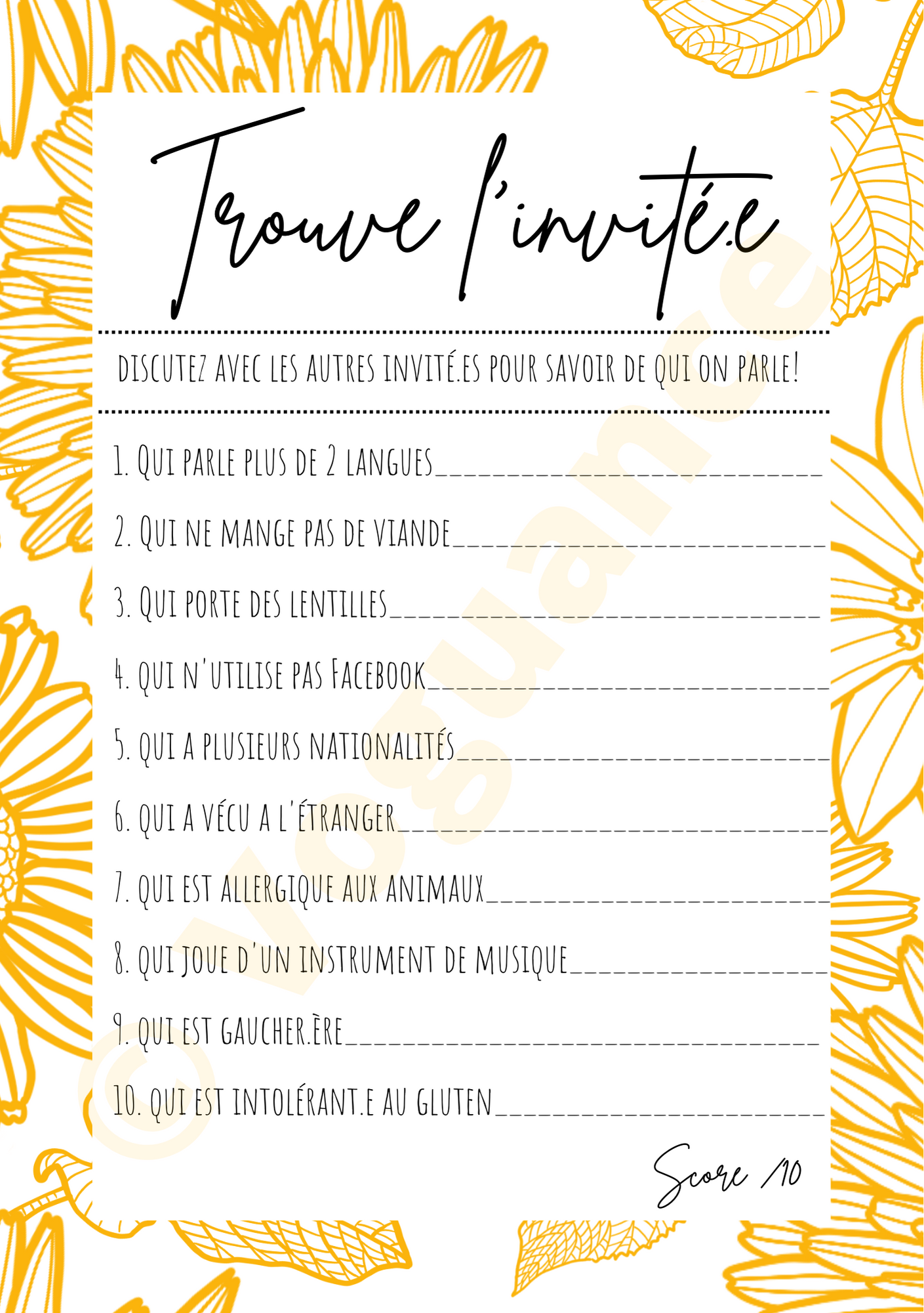 Trouve l'Invité ? - Le Jeu de Mariage Qui Favorise les Rencontres - Premium Magazine de voguance - Seulement €4.50! J'achète maintenant voguance