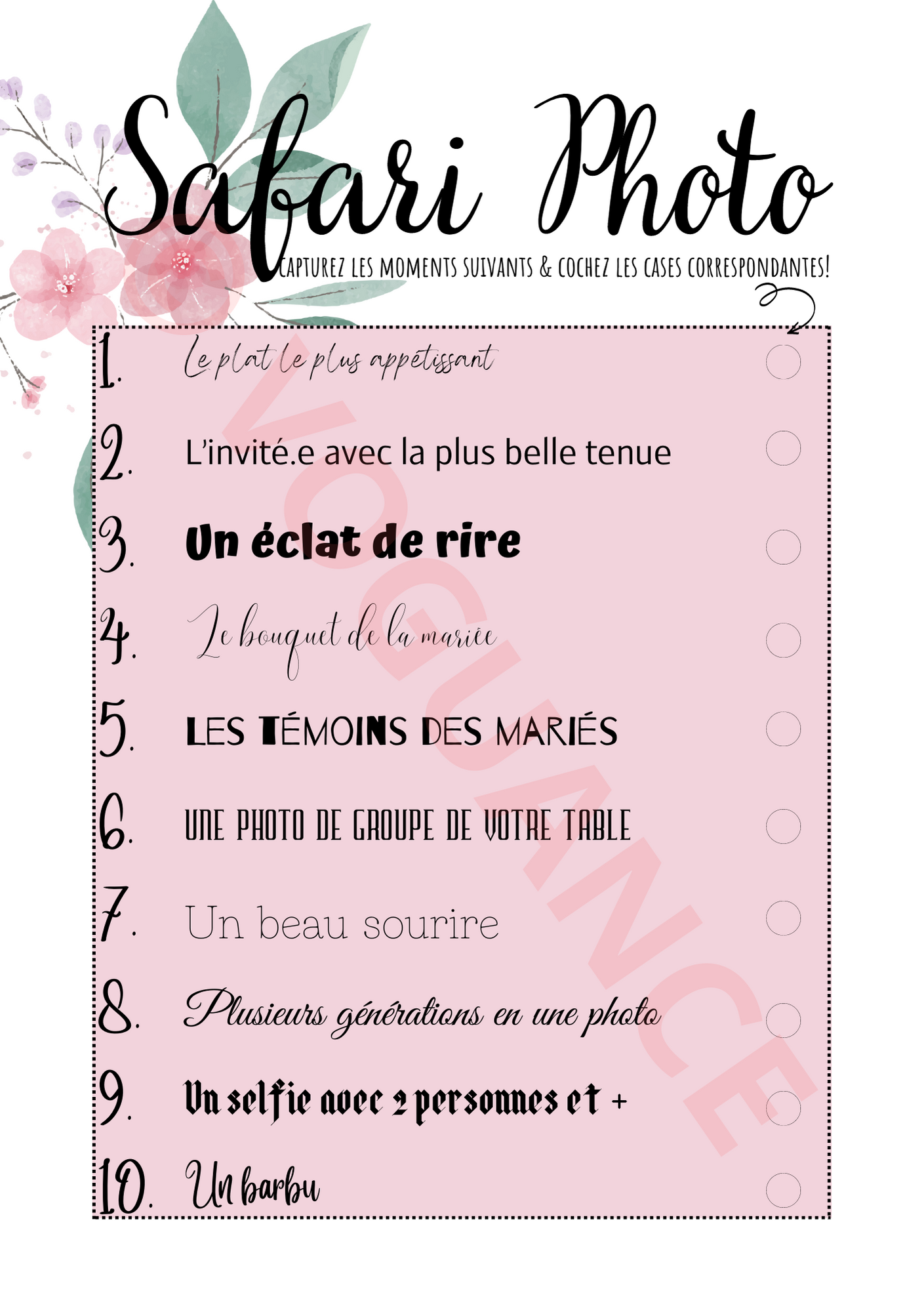 Lot Jeux de Mariage: Jeu des Points Communs, Jeu Elle et Lui, Jeu Paparazzi Photo, A5 - Premium Magazine de voguance - Seulement €16.99! J'achète maintenant voguance
