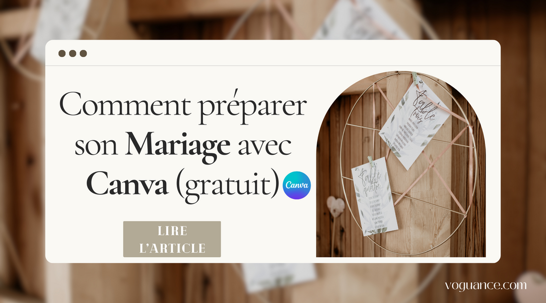 Comment préparer son Mariage avec Canva?