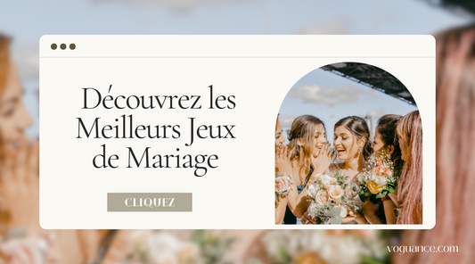 Voguance. com nouvel article créez un mariage inoubliable avec des jeux digitaux uniques Image illustrant des invités de mariage s'engageant dans des jeux digitaux interactifs, ajoutant une dimension ludique et inoubliable à la célébration.